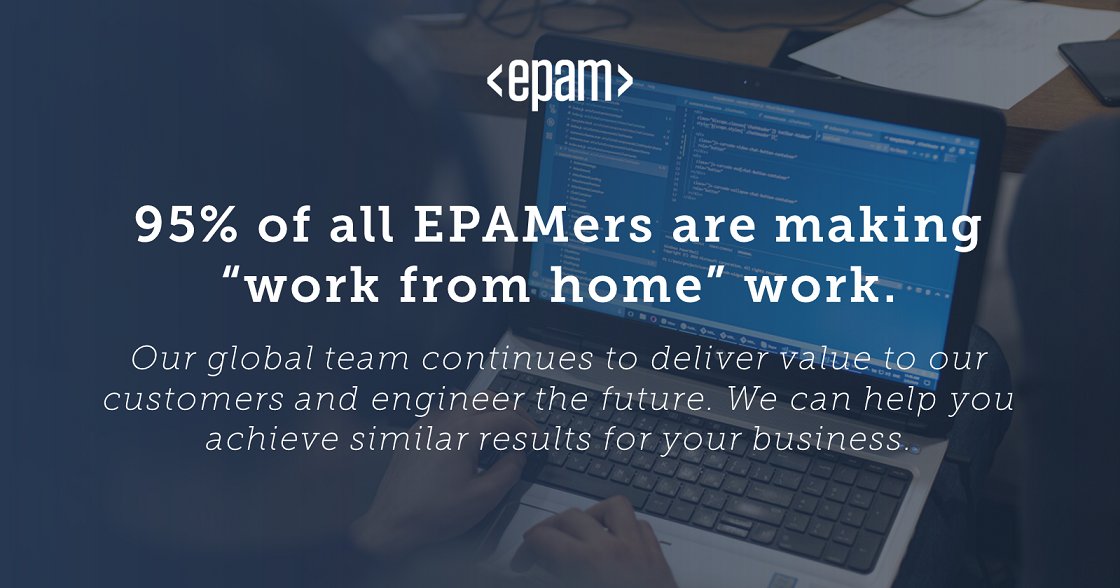 EPAMKazakhstan's tweet image. EPAM’s Remote by Design enables borderless collaboration – reliably, securely and productively. Contact us to learn about #RemoteByDesign.