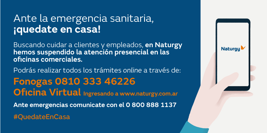 NaturgyBAN's tweet photo. En función del Decreto de Necesidad y Urgencia N° 297/2020, de Aislamiento Social, Preventivo y Obligatorio, les informamos que los Centros de Atención Presencial permanecerán cerrados hasta nuevo aviso. https://t.co/5ey8SfrXCk