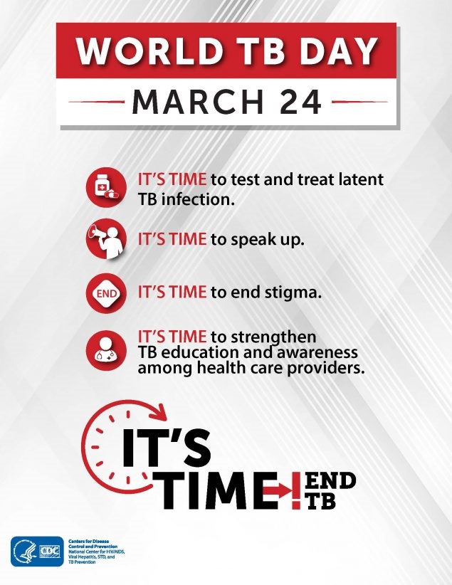 LHNVD's tweet photo. According to @WHO, a total of 1.5 million people died from #TB in 2018. TB is one of the top 10 causes of death worldwide and the leading cause from a single infectious agent. #WorldTBDay #ItsTimeToEndTB https://t.co/VUTfLaI9rh