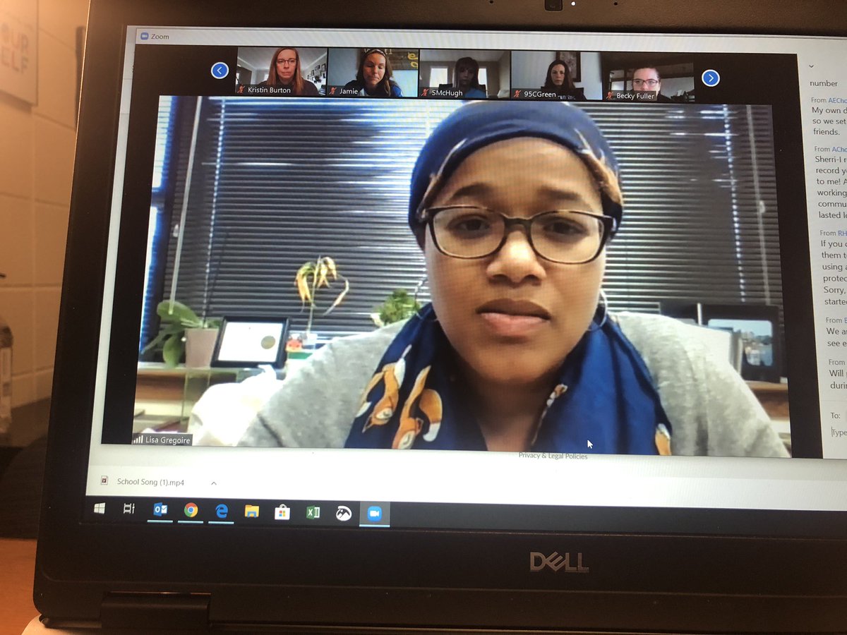 JenAdamsEDU's tweet photo. Holding a @zoom_us staff meeting this morning with our @IsaacFoxSchool family! So happy to see everyone’s faces and have that check in with the greatest team around! #IFLearns #IFFoxes #IFFamily #d95values #bethere #elearning @LisaGregoireIF @GalltKelley https://t.co/Cr9sif0ZdU