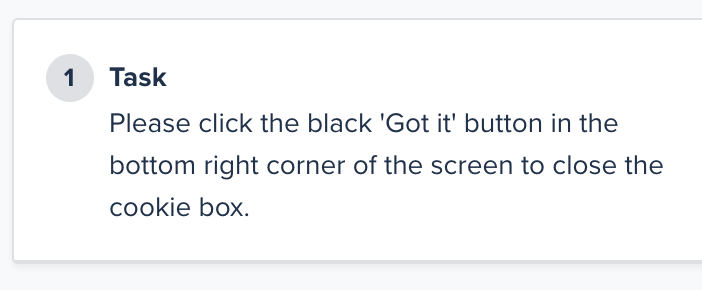 fraserferguson's tweet photo. @InVisionApp @invisionsupport  Whenever I run a user test, the first task shouldn't ask the participant to close your cookie policy box - just so it doesn't obstruct the prototype and interfere with the test. https://t.co/bhm7ya3flF