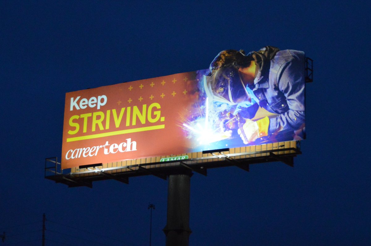 LamarOKC's tweet image. New @okcareertech billboard is up and it looks AWESOME. 🧑‍🍳😘