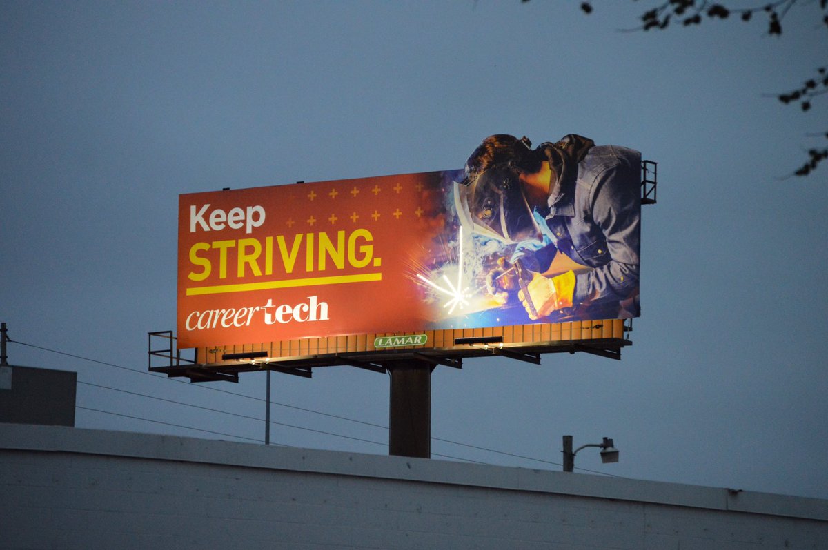 LamarOKC's tweet image. New @okcareertech billboard is up and it looks AWESOME. 🧑‍🍳😘
