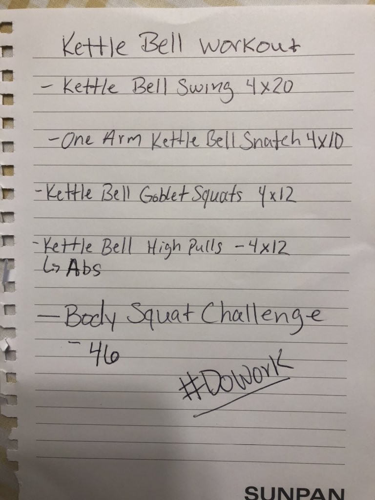 @Maroon_Football I was feeling a little left out so I had to do the Day 3 #DoWork Squat challenge. Not too bad for a kettle bell home workout finisher! Where are my BW D-lineman and @Maroon_Baseball @EricGentz @jkossina19 @mc_closkey2 at??