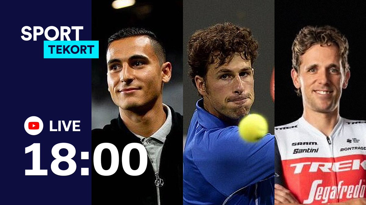 Om 18.00 uur brengen <a href="/VanGamerenF1/">Rob van Gameren</a> en <a href="/Horssels/">Maxim Horssels</a> het laatste Formule 1- en wielernieuws, vertelt Aston Villa-speler @AElGhazi7 over de Corona-chaos in Engeland, spreken we <a href="/robin_haase/">Robin Haase</a>, <a href="/koendekort/">Koen de Kort</a> én <a href="/Aad300/">Aad de Mos</a>. #sporttekort #sportnieuws #sportupdates #sportupdate