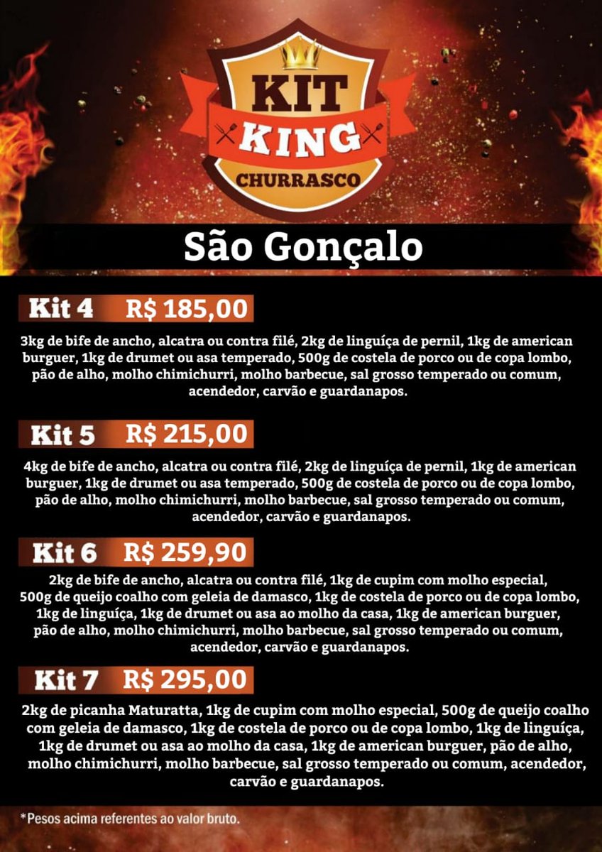 KitkingSG's tweet photo. Sextouuu e não pode sair de casa ?
 Disk @KitkingSG e entregamos um saboroso kit churrasco pra passar a sua sexta tranquila ! https://t.co/c7xz2VkOA8