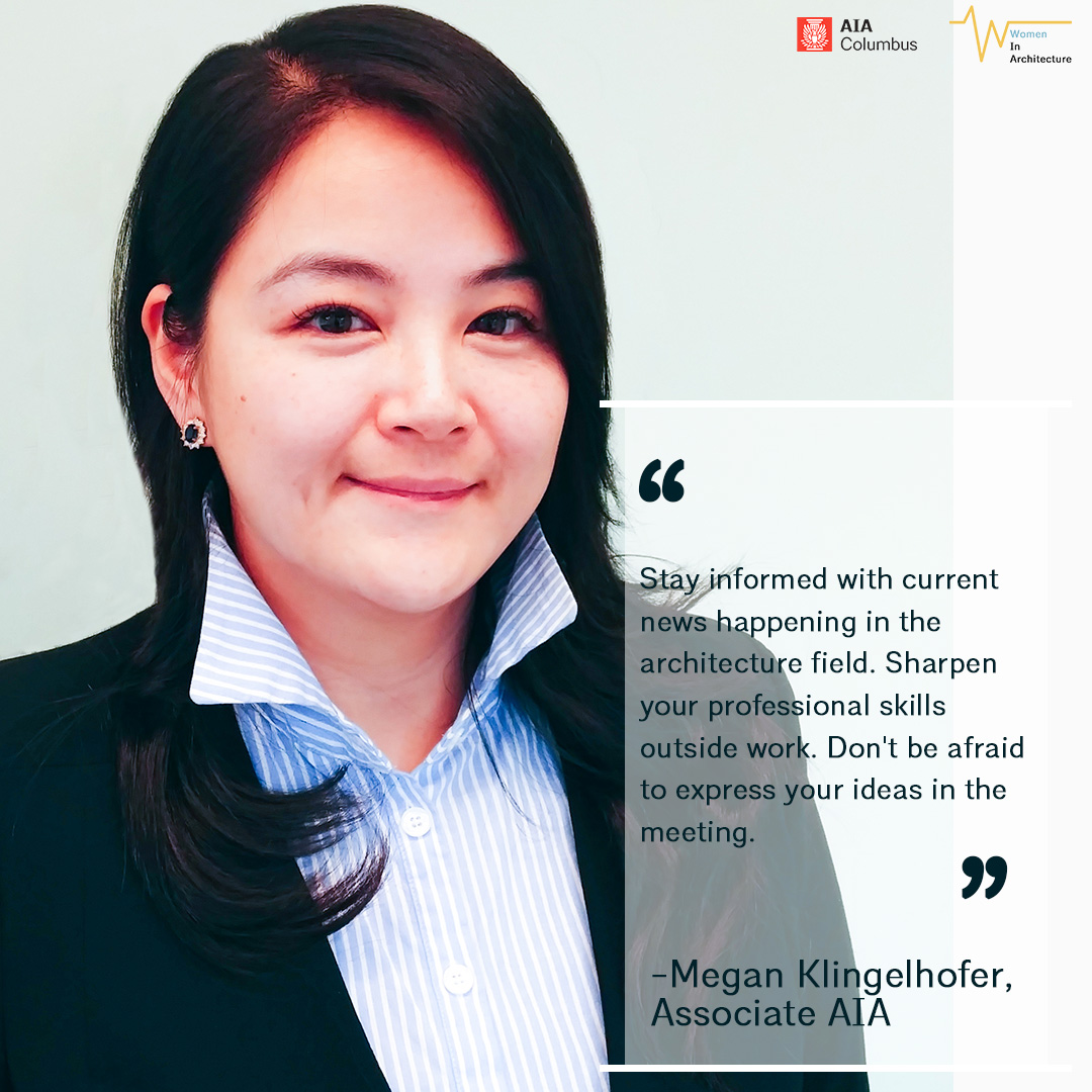 AIA Columbus (@aiacolumbus) on Twitter photo Meet Megan Klingelhofer, Assoc. AIA of <a href="/_Trinitypda/">Trinity:NAC</a>! She is currently participating in our ARCHway mentoring and leadership program. #WomenInArchitecture Meet Megan Klingelhofer, Assoc. AIA of <a href="/_Trinitypda/">Trinity:NAC</a>! She is currently participating in our ARCHway mentoring and leadership program. #WomenInArchitecture
