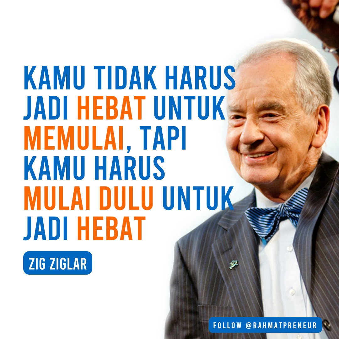 RahmatPreneur's tweet photo. Mulai aja dulu, seiring waktu kita akan menikmati hasilnya, asal disiplin dan konsisten.

Khusus yang masih bingung mau mulai darimana, boleh cek link di bio ya.

#catatanentrepreneur #motivasibisnisonline #motivasipebisnis #motivasipembisnis #semangatentrepreneur #youthpreneur https://t.co/DAr7VdmiCN