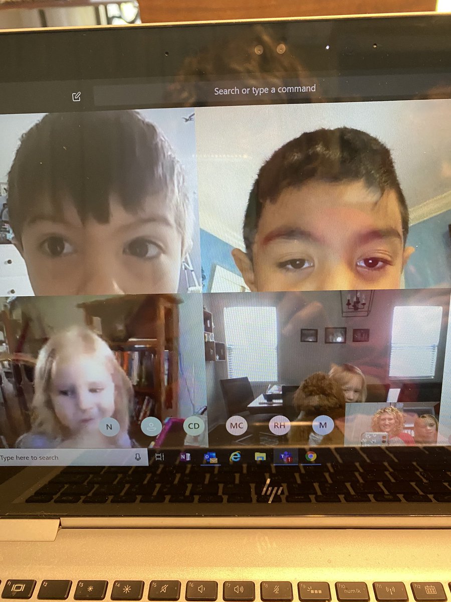 I loved seeing these faces (and others) on our class chat this morning using Microsoft Teams! <a href="/ClarkCreekSTEM/">Joey Moss</a>