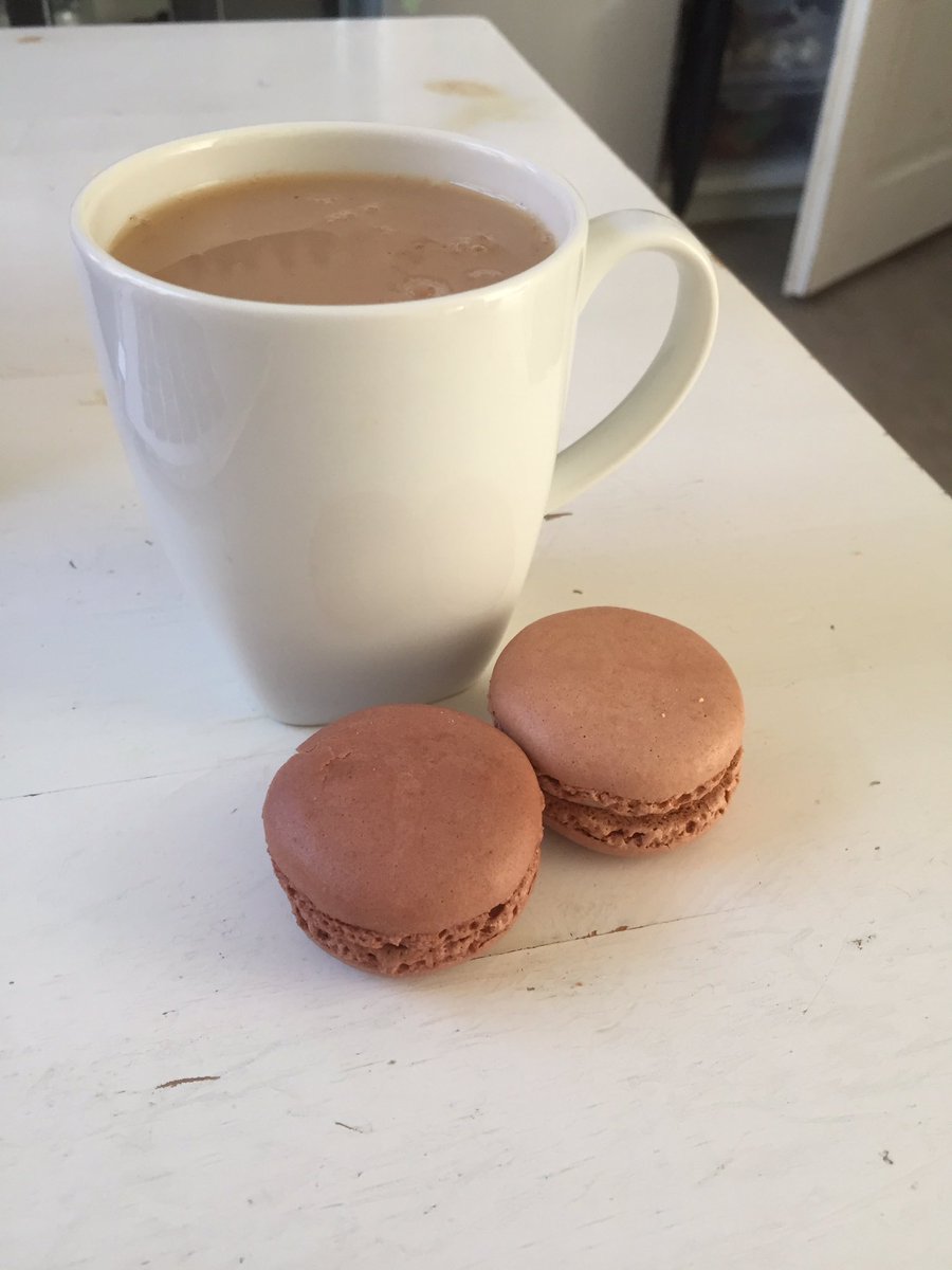 Work emails are known to be much better when you’re having tea and macarons while writing them!