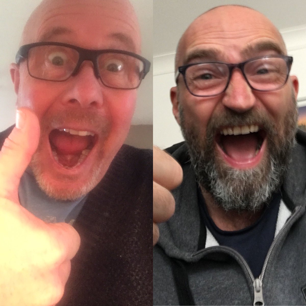 Me and <a href="/simonsinfield/">Simon Sinfield</a> on discovering that our local, <a href="/ThreeTunsInn/">The Three Tuns Inn</a> has just launched beer home delivery!