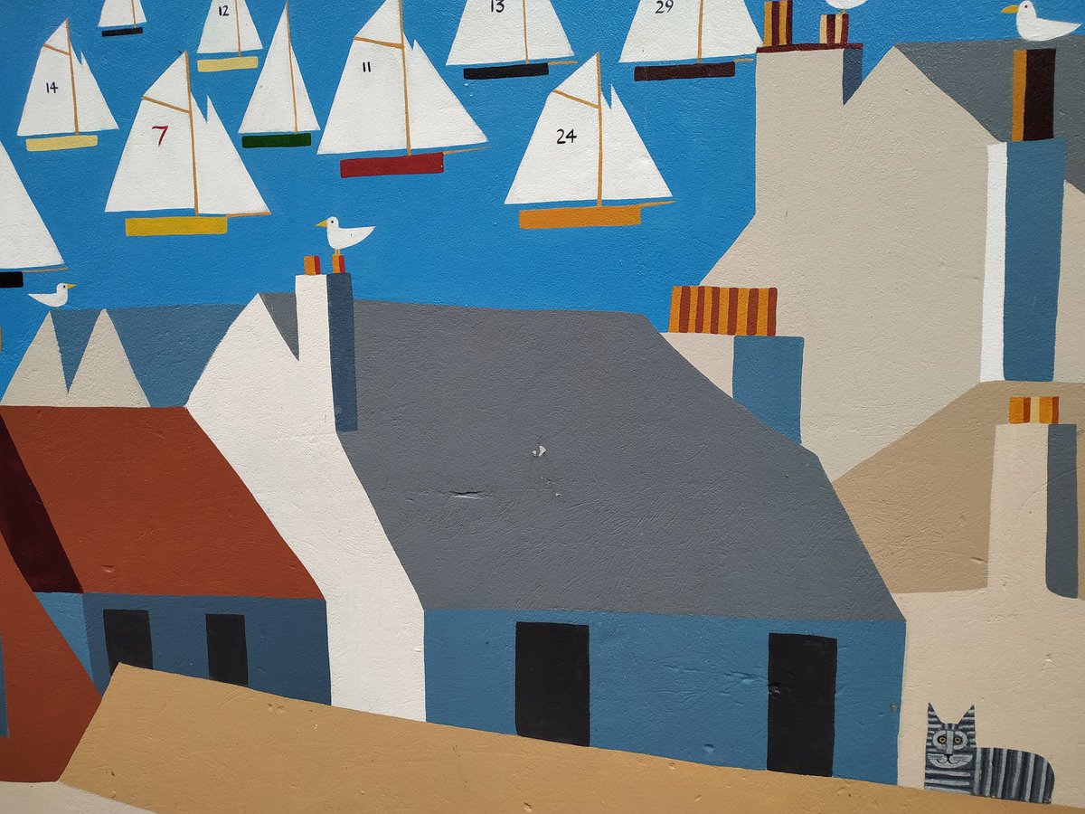 Detail from Peter Markey mural on Webber Street, Falmouth