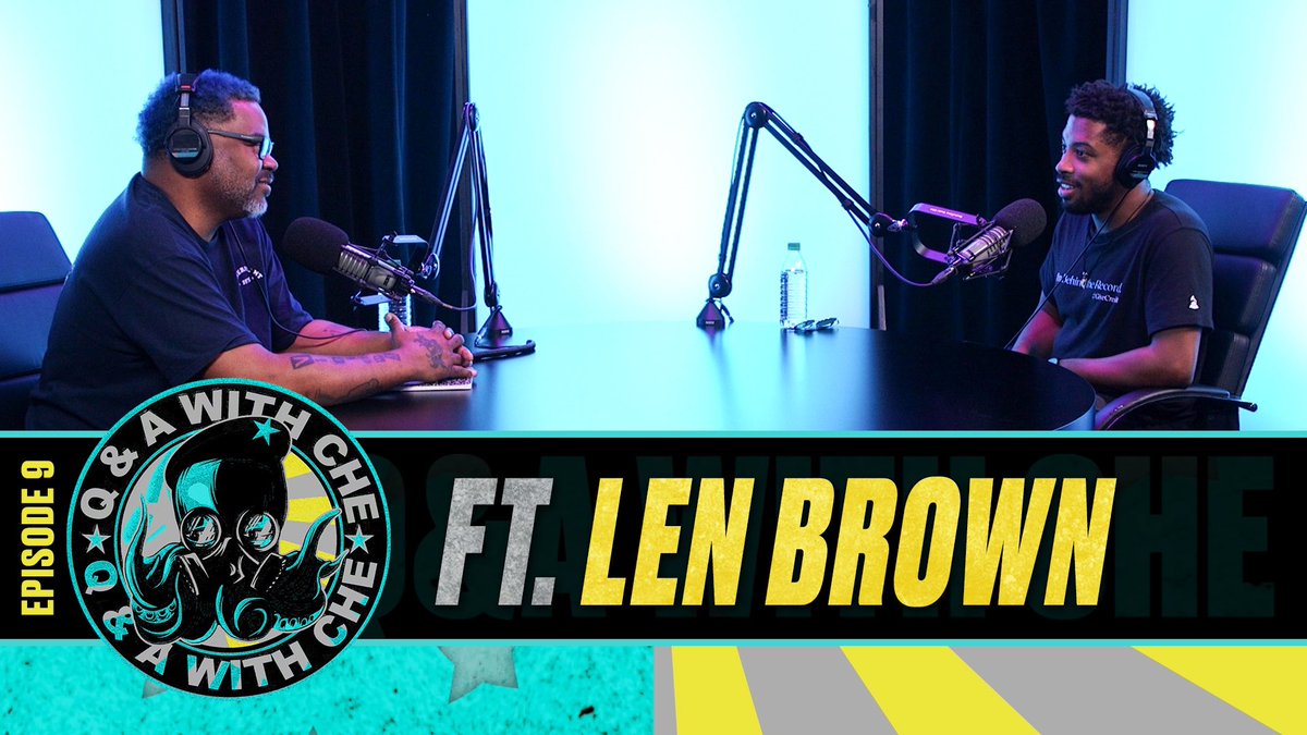 ChePope_Podcast's tweet photo. Watch the latest episode of Q&amp;A with Che Ft. @RecordingAcad Project Manager Len Brown (@CanEyeKickIt)  on @YouTube 📺🔥 https://t.co/i1YfLj1dcy https://t.co/7FHWTsV7nd