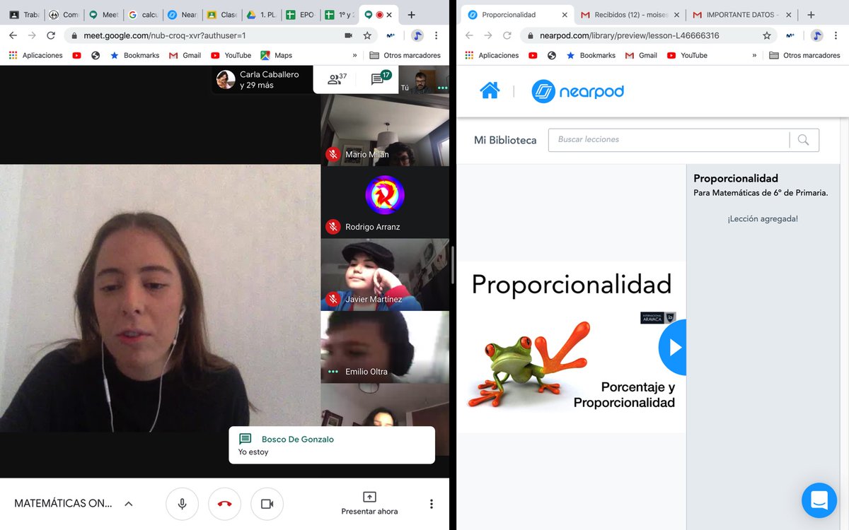 InterAravaca's tweet photo. Los alumn@s de 6ºEPO trabajan las #matemáticas con @nearpod @ISPSchools @_acade #distancelearning https://t.co/cBy9lnMk3l
