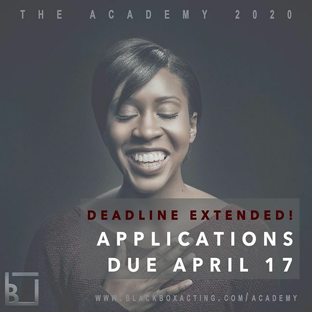 blackboxacting's tweet photo. Yesterday we filled you in on how we’re adjusting our spring programming in light of COVID-19 (details in the last post on our feed) but today we’re highlighting The ACADEMY:⠀
⠀
✨APPLICATIONS FOR THE CLASS OF 2020 NOW DUE APRIL 17✨⠀
⠀
We also had… https://t.co/Gz2F36QCi6 https://t.co/rYMM82U92e