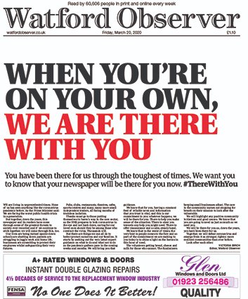 For all your local news see this weeks Watford Observer