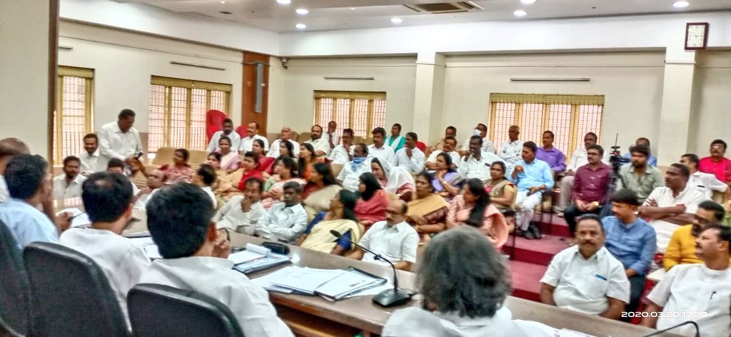 DKShivakumar's tweet photo. Voice of the Worker should be the Voice of the Party

Held a meeting of District Presidents and former office bearers of @INCKarnataka and discussed with them the way forward to build Congress as a cadre-based party in the state https://t.co/C3FfgbnVTq