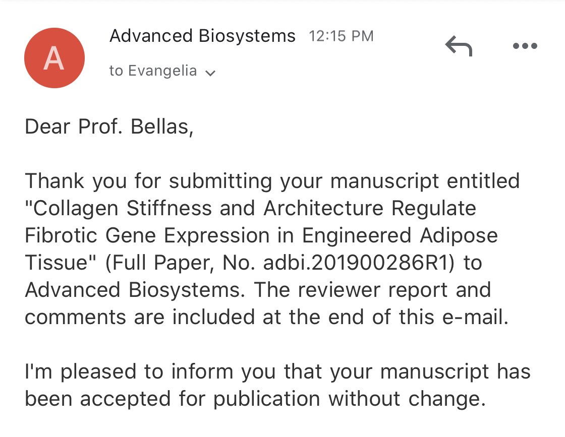 BellasFATLab's tweet photo. Big congrats 🎉 to @CaprioNiko who just had his 1st, 1st author manuscript accepted @AdvSciNews #advancedbiosystems! More to come when the link is live. Thank you to @ugradresearchTU for their support as part of #diamondscholar program! https://t.co/KjMtJk3JDT