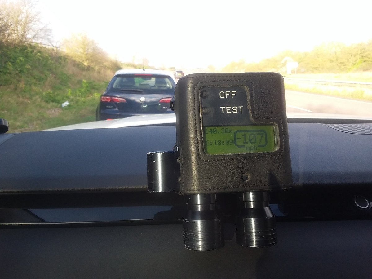 NSRAPT's tweet photo. #PHQRPU stopped this vehicle #A12 #WickhamMarket for excess speed - 107 mph. The driver fully accepted responsibility for his actions, but there's no excuse for this speed. #fatal4 #Pc1202 #Pc1833 https://t.co/phhoDMzDuW