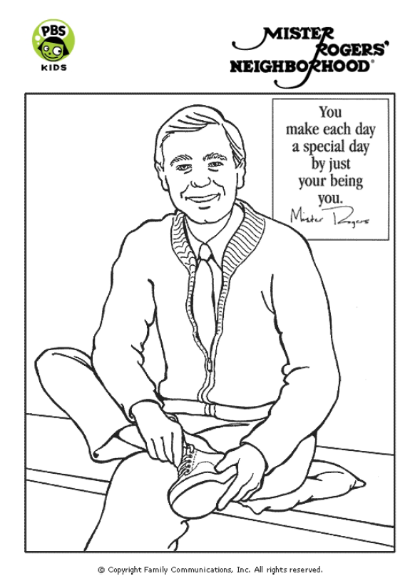 19 Mister Rogers Coloring Pages - Printable Coloring Pages