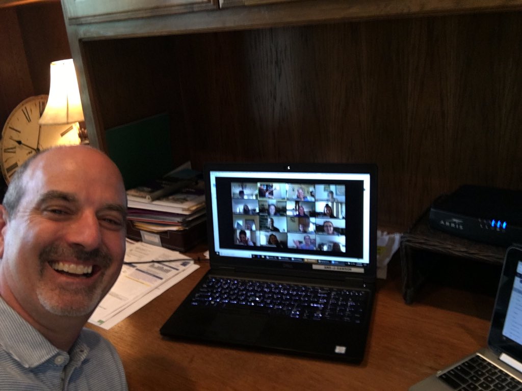 jimmydawson's tweet photo. AMS Department Meetings to roll out our Instructional Plans for students.  
It’s great to have teachers who are willing to support students with quality instruction online.  #NewNormal @AMSpirates #ActonMS @granburyisd @DrJeremyGlenn @gisdholmgreen @ActonMS_AVID @Curriculum_GISD https://t.co/F8buJx61qr