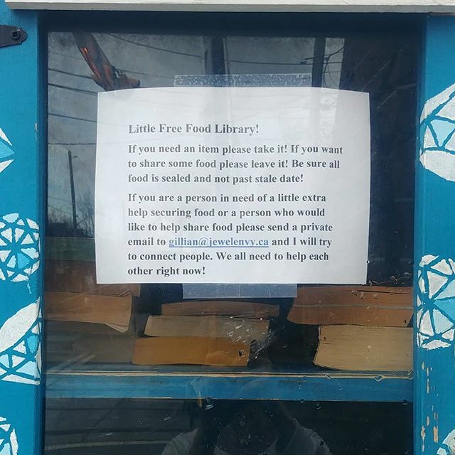 We want to help however we can! Have an extra unopened package of food you can share? Need a little help right now? Please use our little free library as a little free food library. If you need more help or want to help a family send me direct and privat… ift.tt/2WxVJZp