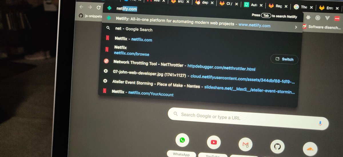 ADiLHADDAOUI's tweet photo. Okay Google chill... We're in a quarantine, now it's time to suggest netflix instead of netlify ๐คฆโโ๏ธ#developers_life
#stay_home #gles_fe_darek https://t.co/EQhHS7Jac4