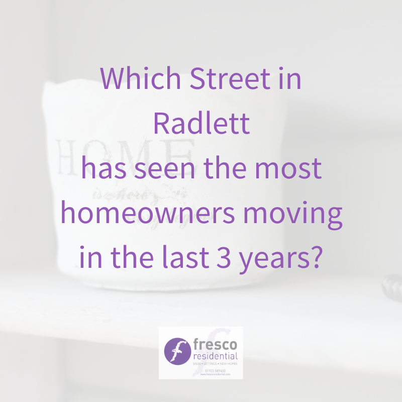 FrescResi's tweet photo. Give our insightful blog a read on 'Which Street in Radlett has seen the most homeowners moving in the last 3 years?'🏡! Follow the link >> https://t.co/4uvNJp1o53 and let us know what you think! https://t.co/Koqn3tCTc1