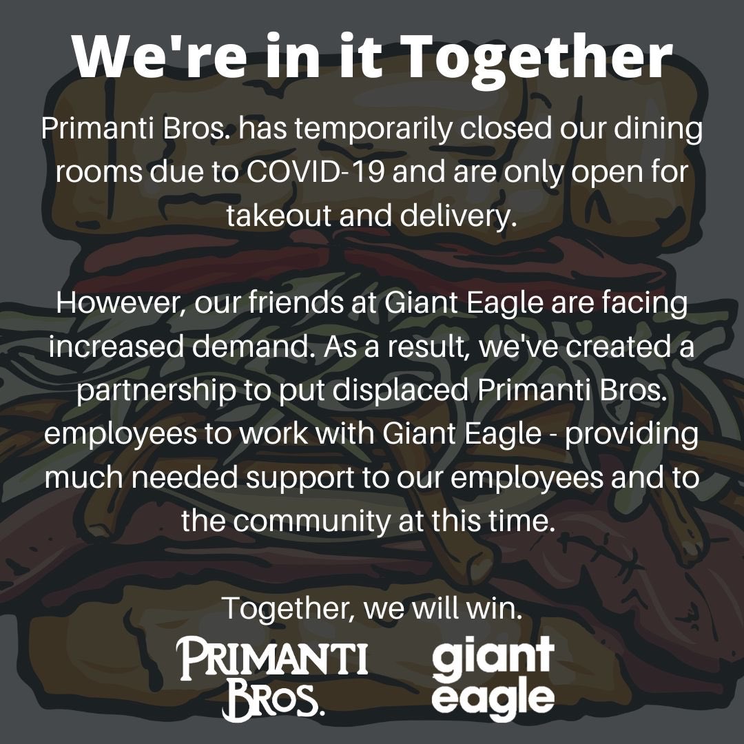 colin_dunlap's tweet image. This is Pittsburgh at its finest.
Two iconic brands working together.
Love it @primantibros and @GiantEagle