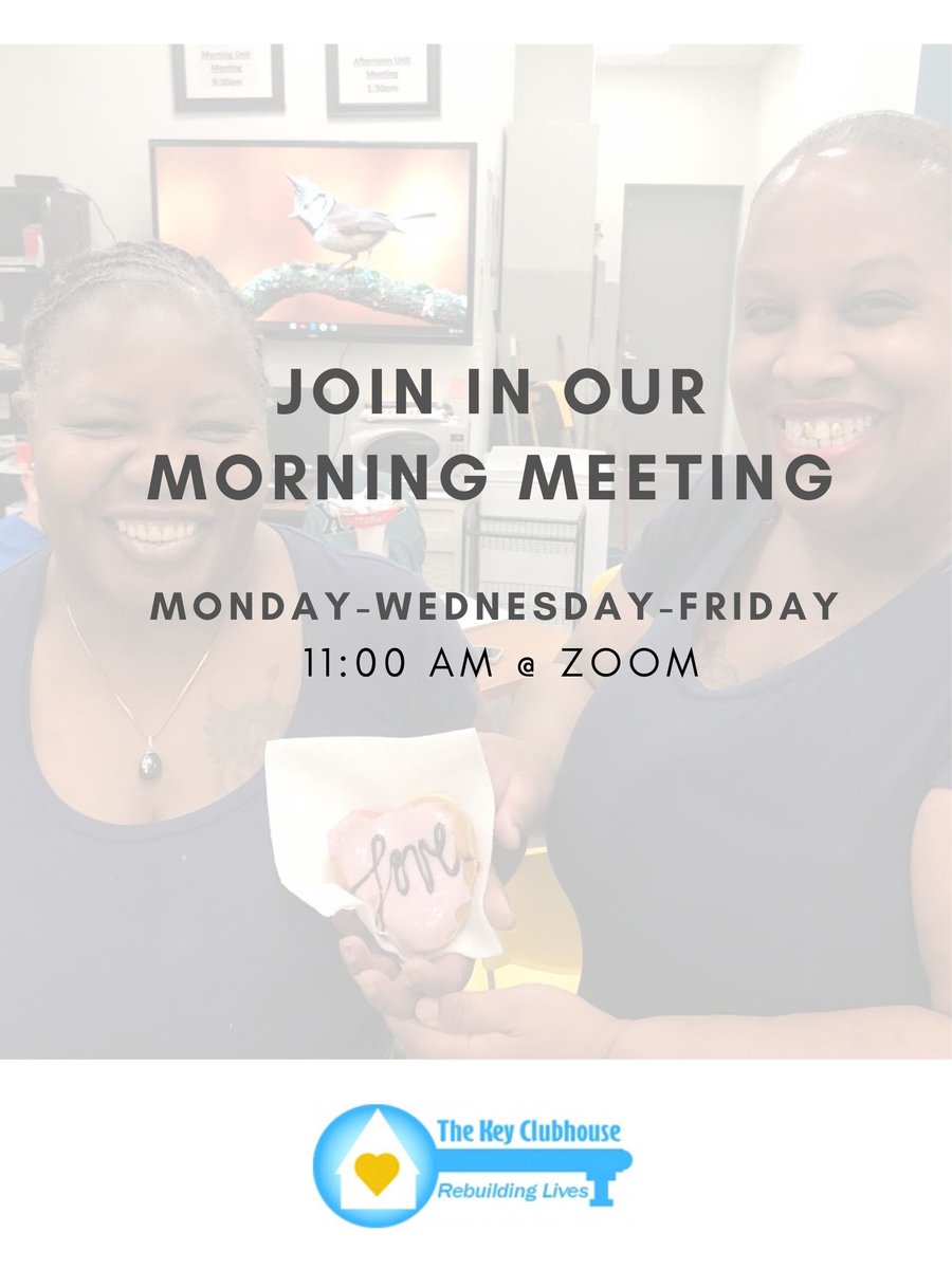 KeyClubhouse's tweet image. Social distancing doesn´t mean losing connection. Key Clubhouse is going virtual! So, if you´re a member, Join us at zoom.us.
Download the app on your phone or computer and enter the meeting code (will be provided to you before the meeting). See ya!