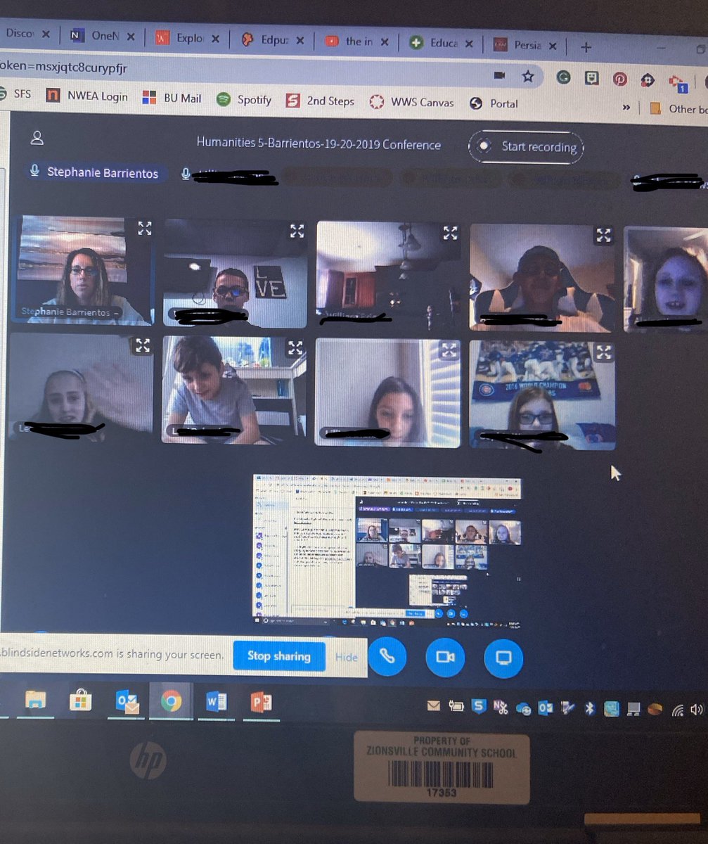 MrsB_Zwest's tweet photo. One of the hardest things about this week has been missing connection with the my @zwmsnews family. Today has helped with some Canvas Conferences, Flip Grid community circle, and a Microsoft Team meeting with a few of my people. Made my ❤️ happy. https://t.co/9xDxk7nr8j