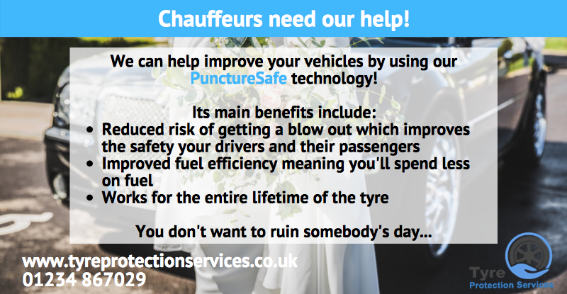TpsSimon's tweet photo. #Chauffeur companies, you wouldn't want somebody to miss their #flight due to a #puncture and you certainly wouldn't want to ruin somebody's #wedding day due a puncture! 😵

We can help keep you on the road and ease your mind with our #PunctureSafe technology! 😎

Get in touch ☎️ https://t.co/WMgKJTcKvh