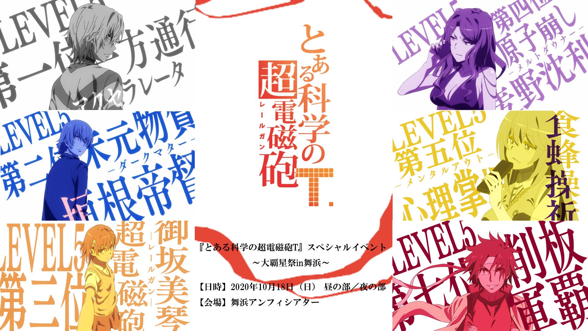 とあるプロジェクト公式 Pa Twitter 10 18開催 スペシャルイベント 大覇星祭in舞浜 にてついに 超能力者 レベル5 大集合 イベントチケット優先販売申込券 昼の部 がbd Dvd Vol 1 イベントチケット優先販売申込券 夜の部 がbd Dvd Vol 2に封入