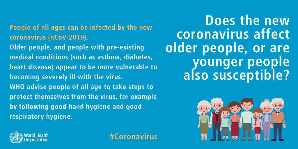 JayRegion's tweet image. From the @WHO, anyone can be a carrier of coronavirus. Take steps to protect yourself by washing your hands and practicing social distancing.