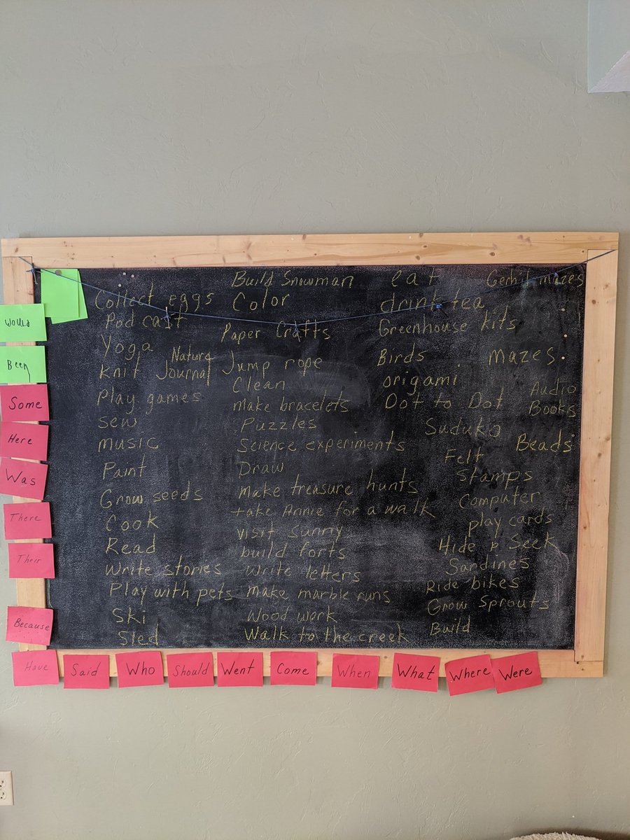 Got kids at home?  Let's share ideas!  What's on your #lockdown_blackboard?