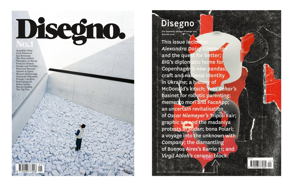 With many people now in quarantine, self-isolation, or social distancing, Disegno has opened its archives to provide reading material for the months ahead.

Digital versions of all Disegno’s back-issues are now available for free. Visit bit.ly/30xLx2W for download links.