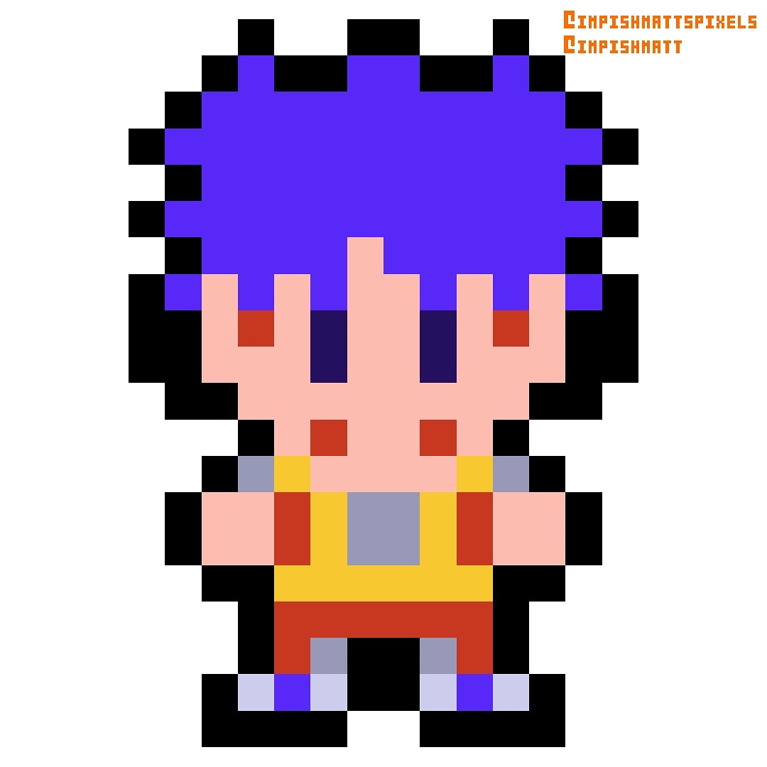 Goemon (Mr. Goemon - Arcade 1986) #pixel #pixelart #gaming #retrogaming #konami #goemon #GanbareGoemon #LegendOfTheMysticalNinja #MysticalNinjaGoemon #Arcade #RetroArcade