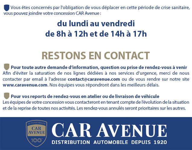 🚨 URGENCE AUTOMOBILE COVID-19 🚨
Points de vente sont fermés au public📢 Une Permanence d’Urgence Automobile disponible pour assurer la mobilité des services essentiels à l’activité nationale
➡️ Toutes nos informations sur notre site bit.ly/2vC1Pgx 
#UrgenceAutomobile