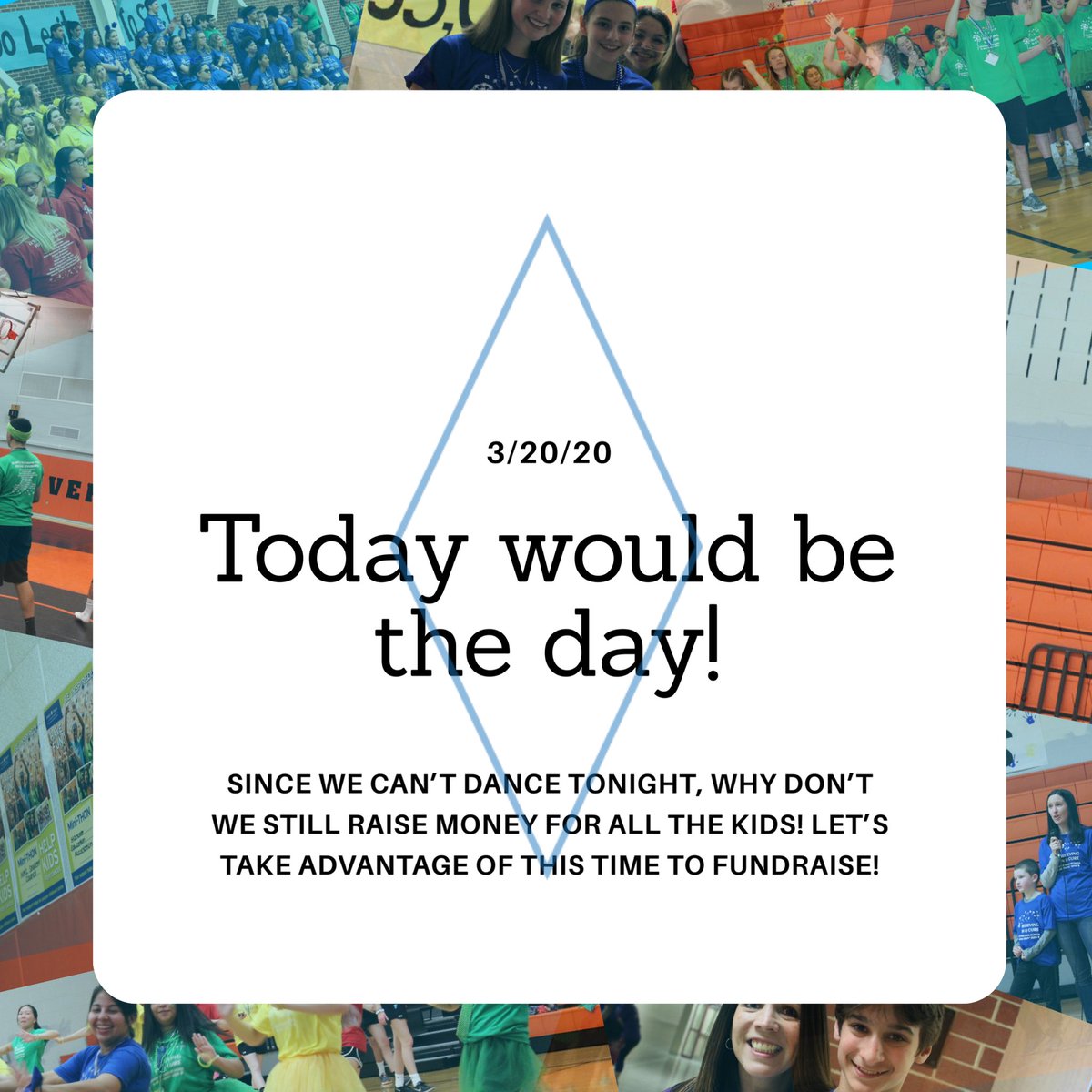 Today would be the day! Let’s keep our heads up and keep fundraising! We can still raise money For The Kids! Let’s try to break the $5,000 mark today! Can we do it?? #ftk #hhsthon20 🎗💠