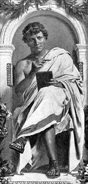 'Cokolwiek czynisz, czyń rozważnie i patrz końca'. 20 marca 43 p.n.e. ~ur. się Publius #Ovidius Naso, poeta rzymski, uważany – obok Wergiliusza i Horacego – za jedną z najważniejszych postaci w dziejach poezji łacińskiej i europejskiej. #Owidiusz 43 p.n.e.–17 n.e.