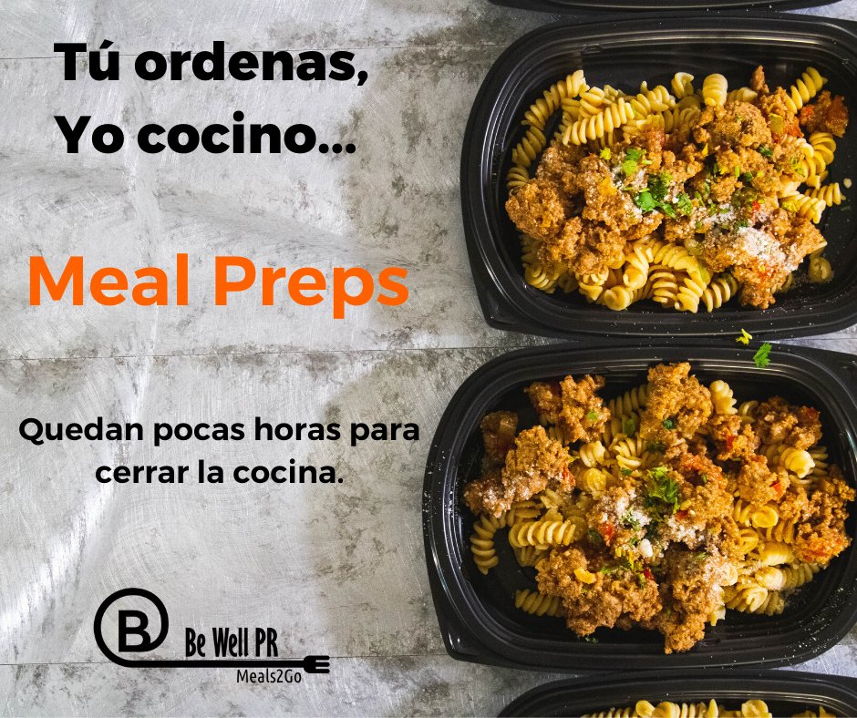 bewellpr's tweet photo. Tú ordenas, Yo cocino…. Quedan pocas horas para cerrar la cocina... 

 📲 ¡Ordena YA!
https://t.co/uNLg3OfsgC ⠀
(787) 244-2552⠀
(787) 421-2468
Chef Jorge Figueroa https://t.co/sJRe1Wuegh