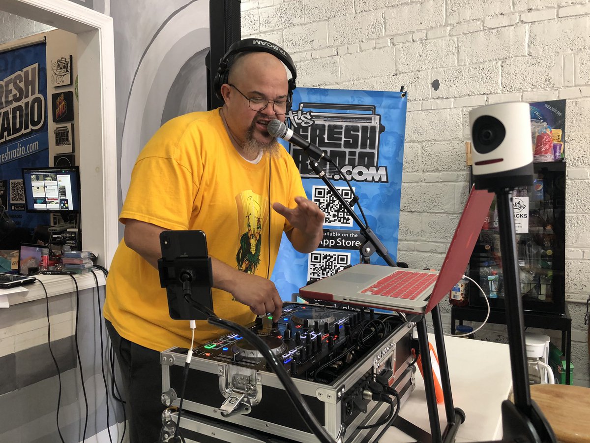 kejamarketing's tweet photo. @DJVINCE757 is live on @RealFreshRadio right now broadcasting live from @freshtopiava it is the #ActivityHour #HBCU #Hampton #NSU #NCCU #ECSU https://t.co/nsuI7kIpoW