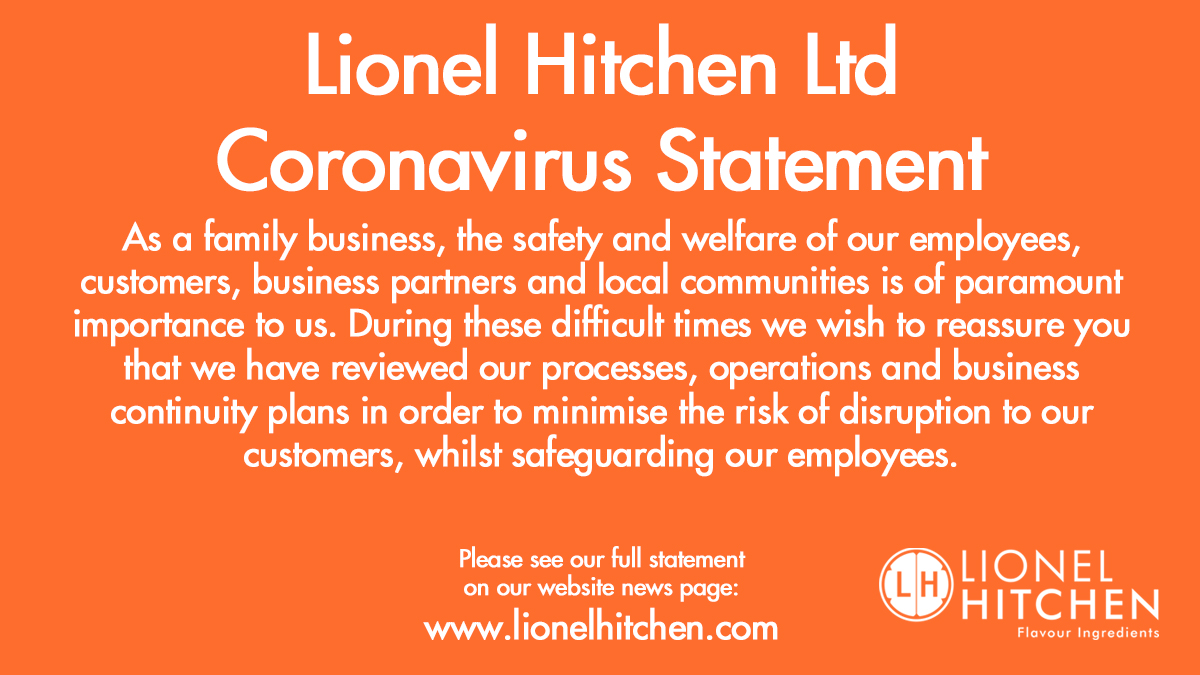 lionelhitchen's tweet photo. The safety and welfare of our employees, customers, business partners and local communities is of paramount importance to us during these difficult times. Read our full #Coronavirus Statement here: https://t.co/IP4V61JG5J Stay safe and #NaturallyFabulous. From #TeamHitchen. https://t.co/IoBhkThYch