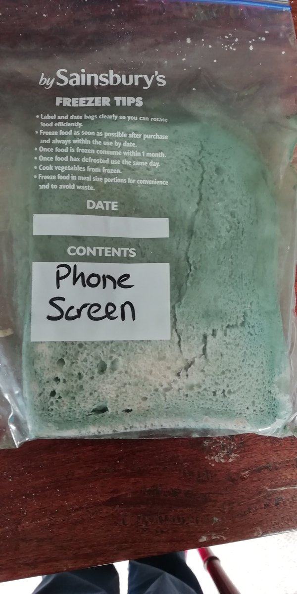 Singing_Ginger's tweet photo. 6 wks ago my Scouts did an experiment with bread. 
1 slice in a bag without touching; 1 wiped on phones; 1 wiped on dirty hands; 1 after washing with water; 1 after wiping hands with wipes; and the last after washing properly with soap and water.
The results speak for themselves. https://t.co/l5QxW7saNm