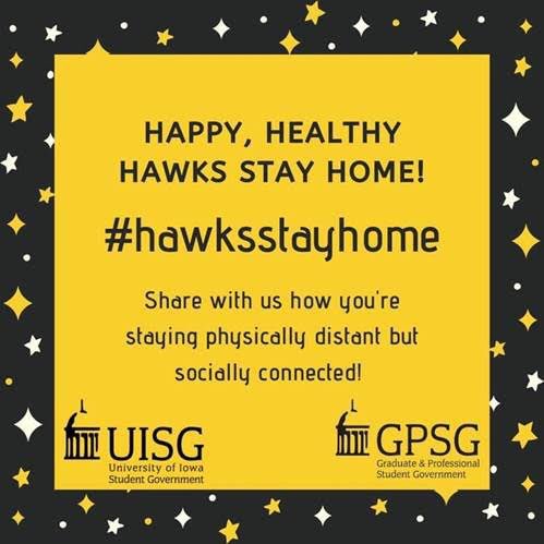 Hi, Hawkeyes! 👋🏼 Sports Nutrition is checking in with an important message from @uisg. Stay tuned- we’ll continue to share performance nutrition tips to use while you’re at home #hawkfuel #hawkfocus #hawkperform #hawksstayhome