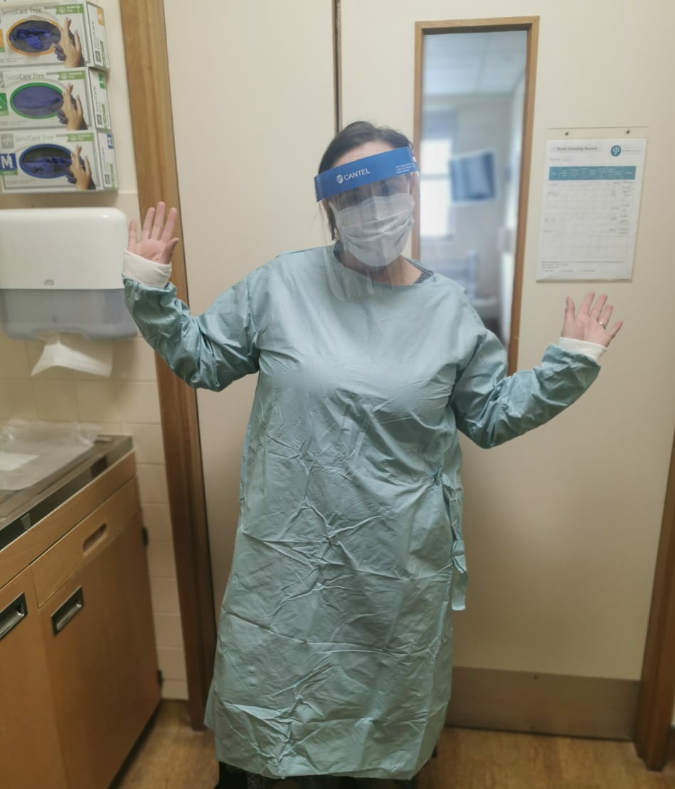 My fab team. Denise &amp; Katrina in on days off to help with training.  Also as were Unable to see patients at our busy daily Clinic- Alice &amp; Aga contacted all pts, gave advice📞 &amp; created care packages for each pt.   #proudnurse <a href="/jessiem11898218/">jessie marshall</a> <a href="/becksherrington/">Rebecca Sherrington RN MSc</a> @ChiefNurseJsy