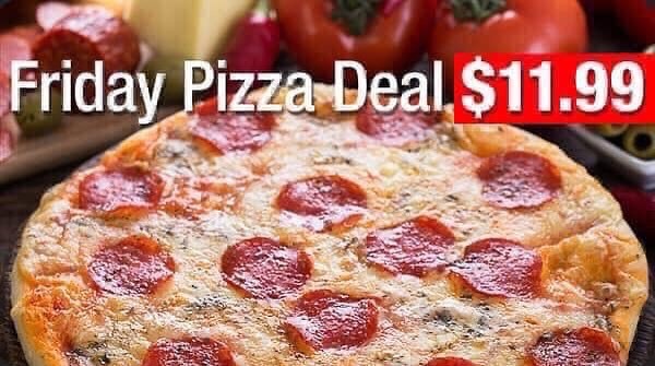 Take and bake pizza combo. Enjoy our assorted pizza pies made fresh daily. Your choice of a 12” combination, pepperoni, cheese or vegetarian, a small Caesar or Greek salad, a big bag of any Lays product and a 2 L bottle of any Coke or Pepsi product. All … ift.tt/392DmhT