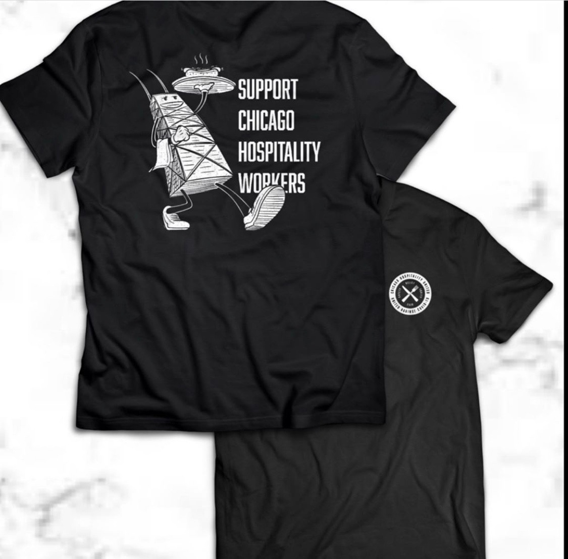 bandofbohemia's tweet photo. We are beyond proud to announce a major fundraising initiative: #ChicagoHospitalityUnited, a line of tees to raise funds for Chicago’s food and beverage #community. Please share, and purchase at https://t.co/fF9gECzBJQ https://t.co/lnTf1Td9ks