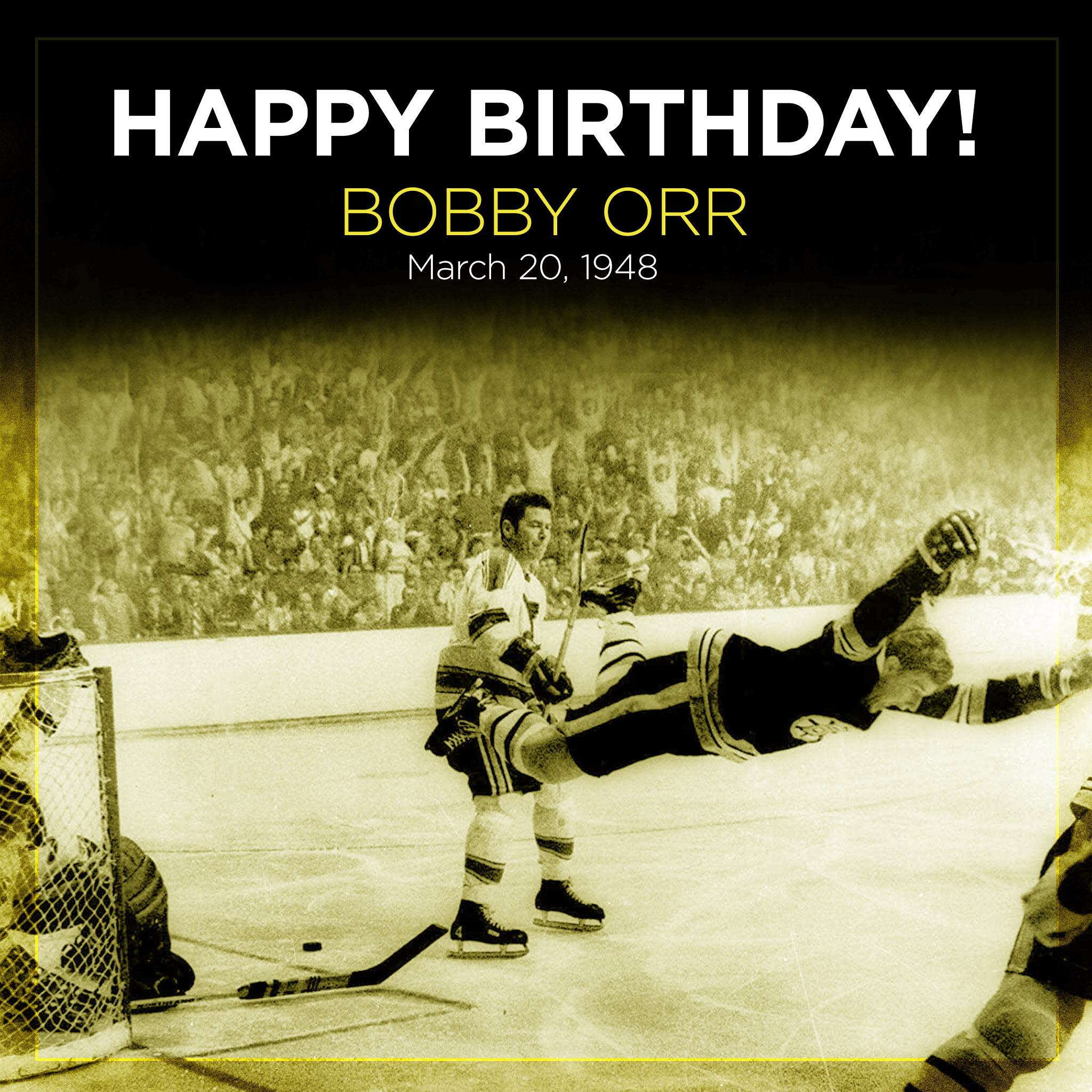 Wish Bobby Orr a happy birthday in the replies! 