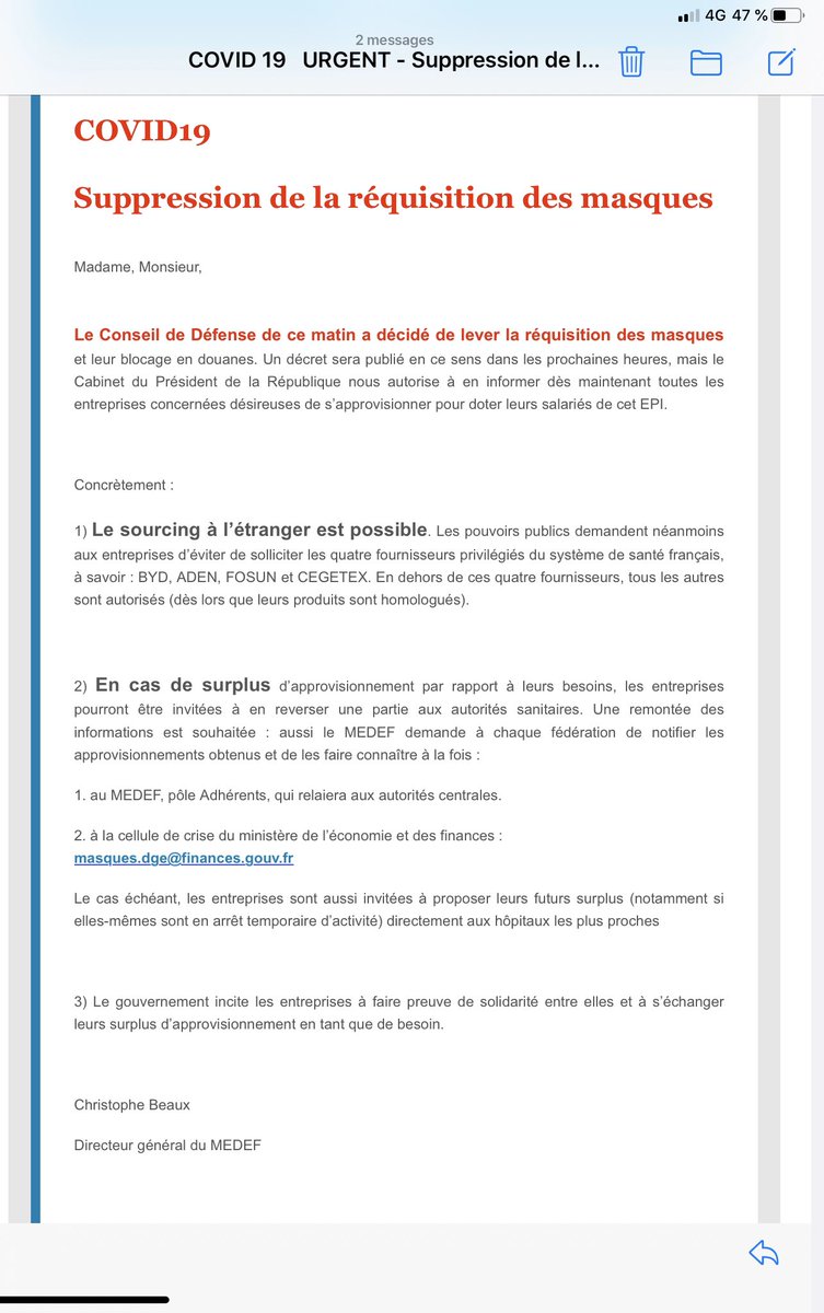 PHOUSSAINT's tweet photo. @LSOAgglo @PrefetVendee @DepVendee @paysdelaloire @ars_pdl @gouvernementFR @MinSoliSante Message du medef ce jour !!!! Nous marchons sur la tête https://t.co/ZSnm8sSxnO